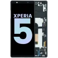 OLED Assembly With Frame For Sony Xperia 5 (Genuine) (Black)