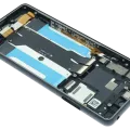 OLED Assembly With Frame For Sony Xperia 10 III (Genuine) (Black)