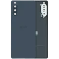 Back Cover Glass With Camera Lens Sony Xperia 10 III (Genuine) (Black)