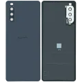 Back Cover Glass With Camera Lens Sony Xperia 10 III (Genuine) (Black)