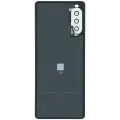 Back Cover Glass With Camera Lens Sony Xperia 10 III (Genuine) (Black)