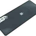 Back Cover Glass With Camera Lens Sony Xperia 10 III (Genuine) (Black)