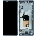 OLED Assembly With Frame for Sony Xperia 1 (Genuine) (Gray)
