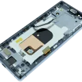 OLED Assembly With Frame for Sony Xperia 1 (Genuine) (Gray)