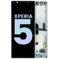 OLED Assembly With Frame for Sony Xperia 5 (Genuine) (Gray)