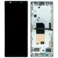 OLED Assembly With Frame for Sony Xperia 5 (Genuine) (Gray)