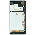 LCD Assembly With Frame For Sony Xperia Z3 (Genuine) (White)