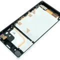 LCD Assembly With Frame For Sony Xperia Z3 (Genuine) (White)