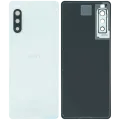 Back Cover Glass With Camera Lens For Sony Xperia 10 II (Genuine) (White)