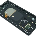 OLED Assembly With Frame For Sony Xperia XZ3 (Genuine) (Black)