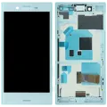 LCD Assembly With Frame For Sony Xperia X Compact (Genuine) (Blue)