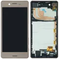 LCD Assembly With Frame For Sony Xperia X Performance (Genuine) (Rose Gold)