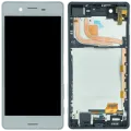 LCD Assembly With Frame For Sony Xperia X Performance (Genuine) (White)