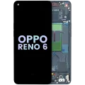 OLED Assembly With Frame For Oppo Reno 6 5G (Genuine) (Black)