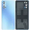 Back Cover Glass With Camera Lens For Oppo Reno 4 5G (Genuine) (Blue)