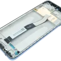 LCD Assembly With Frame Compatible For Xiaomi Redmi Note 9 Pro (Genuine) (Gray)