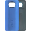Back Cover Glass Without Camera Lens For Xiaomi Poco X3 (Genuine) (Blue)