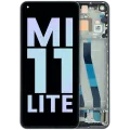 OLED Assembly With Frame Compatible For Xiaomi Mi 11 Lite (Genuine) (Black)