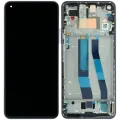 OLED Assembly With Frame Compatible For Xiaomi Mi 11 Lite (Genuine) (Black)