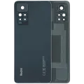 Back Cover Glass With Camera Lens For Xiaomi Redmi Note 11 Pro (Genuine) (Black)