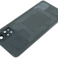 Back Cover Glass With Camera Lens For Xiaomi Redmi Note 11 Pro (Genuine) (Black)