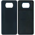 Back Cover Glass Without Camera Lens For Xiaomi Poco X3 (Genuine) (Black)