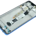 LCD Assembly With Frame For Xiaomi Poco X3 Pro (Genuine) (Blue)