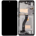 LCD Assembly With Frame (Without Fingerprint Sensor) For Samsung Galaxy S21 Ultra (US & International) (Aftermarket: Incell) (Phantom Black)