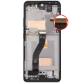 LCD Assembly With Frame (Without Fingerprint Sensor) For Samsung Galaxy S21 Ultra (US & International) (Aftermarket: Incell) (Phantom Black)