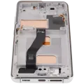 LCD Assembly With Frame (Without Fingerprint Sensor) For Samsung Galaxy S21 Ultra (US & International) (Aftermarket: Incell) (Phantom Silver)