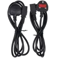 AC Power Cable Cord (C13) for Xbox Series S / Xbox Series X / Xbox 360 (Original) / Original Xbox / PS3 / Computers, Monitors & Printers (UK Version)