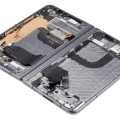 Inner Main OLED Assembly With Frame For Google Pixel Fold (Refurbished) (Obsidian Black)