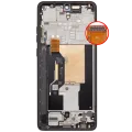 OLED Assembly With Frame Compatible For Motorola Moto G Stylus 5G (XT2619/2026) (Refurbished) (Coal Smoke)
