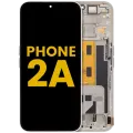 OLED Assembly With Frame For Nothing Phone (2a) (Refurbished) (White)