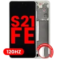 OLED Assembly With Frame For Samsung Galaxy S21 FE 5G (US & International Version) (Aftermarket Plus) (120Hz) (Olive Green)