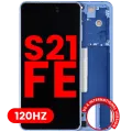 OLED Assembly With Frame For Samsung Galaxy S21 FE 5G (US & International Version) (Aftermarket Plus) (120Hz) (Navy)
