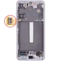OLED Assembly With Frame For Samsung Galaxy S21 FE 5G (US & International Version) (Aftermarket Plus) (120Hz) (Lavender)