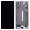 OLED Assembly With Frame For Samsung Galaxy S21 FE 5G (US & International Version) (Aftermarket Plus) (120Hz) (Lavender)