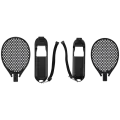 Tennis Racket For Nintendo Switch 2 Joy-Con Controller (Black) (2 Pack)