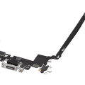 Charging Port Flex Cable For iPhone 17 Pro max (Aftermarket Plus) (US Version) (Silver)