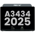 Complete LCD Display Assembly (Glossy) For MacBook Pro 14" A3434 (2025)(Pre-installed Lid Angle Sensor cable) (Used OEM Pull: Grade A) (Space Black)