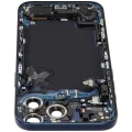 Back Housing W/ Charging Port Flex & Small Parts For iPhone 17 Pro Max (US Version) (Used OEM Pull: Grade B) (Deep Blue)
