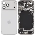 Back Housing W/ Charging Port Flex & Small Parts For iPhone 17 Pro Max (US Version) (Used OEM Pull: Grade C) (Silver)
