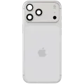 Back Housing W/ Charging Port Flex & Small Parts For iPhone 17 Pro Max (US Version) (Used OEM Pull: Grade C) (Silver)
