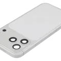 Back Housing W/ Charging Port Flex & Small Parts For iPhone 17 Pro Max (US Version) (Used OEM Pull: Grade C) (Silver)