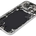 Back Housing W/ Charging Port Flex & Small Parts For iPhone 17 Pro Max (US Version) (Used OEM Pull: Grade C) (Silver)