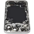 Back Housing W/ Charging Port Flex & Small Parts For iPhone 17 Pro Max (US Version) (Used OEM Pull: Grade C) (Silver)