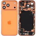 Back Housing W/ Charging Port Flex & Small Parts For iPhone 17 Pro Max (US Version) (Used OEM Pull: Grade C) (Cosmic Orange)