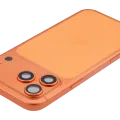 Back Housing W/ Charging Port Flex & Small Parts For iPhone 17 Pro Max (US Version) (Used OEM Pull: Grade C) (Cosmic Orange)