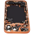 Back Housing W/ Charging Port Flex & Small Parts For iPhone 17 Pro Max (US Version) (Used OEM Pull: Grade C) (Cosmic Orange)